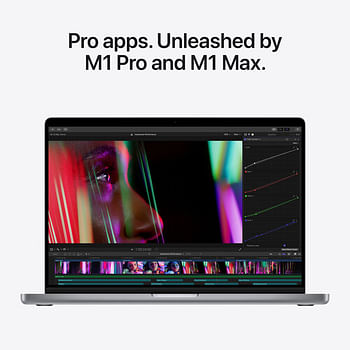 Apple( 2021) 14.2" 3024 x 1964 XDR Screen  MacBook Pro with M1 Pro Chip  FaceTime HD 1080p Camera 16GB Ram 512GB SSD(MKGP3LL/A) Space Gray