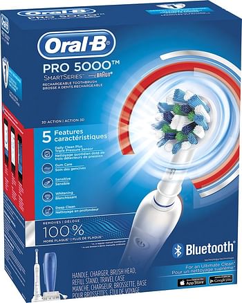 Oral-B Smart 5000 Rechargeable Electric Toothbrush White