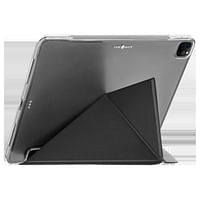 Case-mate Multi-Stand Case for Apple iPad Pro 11" 2021 3rd Gen|Folding Origami Folio Cover, Impact & Scratch Protection, Slim & Thin, See-Through Apple Logo - Black
