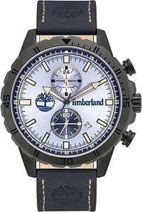 ساعة تمبرلاند كوارتز جلدية للرجال (TBL. 16003JYU-08، أزرق فاتح/أزرق داكن)