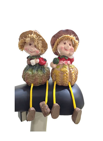 Figurines Resin Swinging Feet Peg Dolls Home Decoration 2 Pcs Hanging Rope Legs