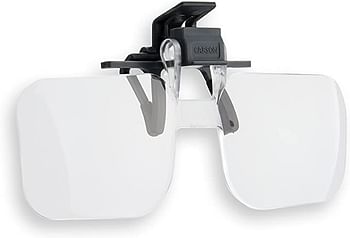 Carson Optical Clip and Flip 1.5X 2.25 Diopters Magnifying Lenses