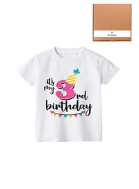 Its My 3rd Birthday Party Boys and Girls Costume Tshirt Memorable Gift Idea Amazing Photoshoot Prop Pink