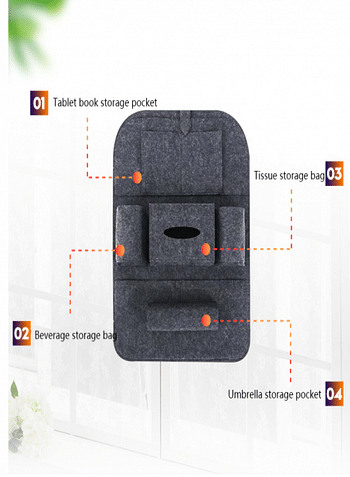 شماعات حقيبة تخزين متعددة الجيوب للسيارة منظم المقعد الخلفي للسيارة