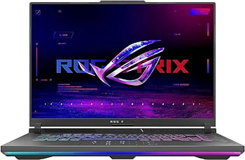 ASUS ROG Strix G16 G614JV-N4071W Eclipse Gray Gaming Laptop, i7-13650HX, 16GB 1TB PCIE 4.0 SSD, NV RTX4060, 8GB VRAM, Windows 11 Home, 16-inch QHD 2560 x 1600 240Hz, HD Webcam, Backlit RGB English and Arabic Keyboard