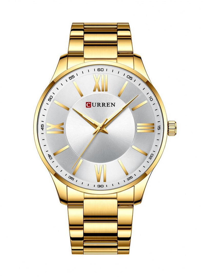 CURREN Men's Waterproof Stainless Steel BAnd Casual Quartz Watch 8356 - 42 mm - Gold