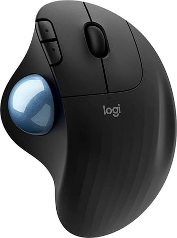 Logitech Ergonomic Wireless Trackball Mouse (910-006610) Black