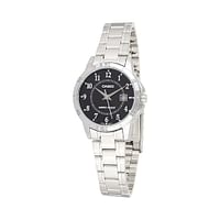 Casio LTP-V004D-1BUDF Women's Analog Display Black Dial Stainless Steel Band Watch