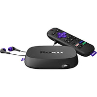 Roku Ultra LT Streaming Media Player Device 4K/HDR/Dolby Vision with Roku Voice Remote (4801RW) Black
