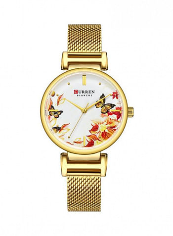 CURREN Women's Stainless Steel Analog Watch 9053 - 30 mm - Gold