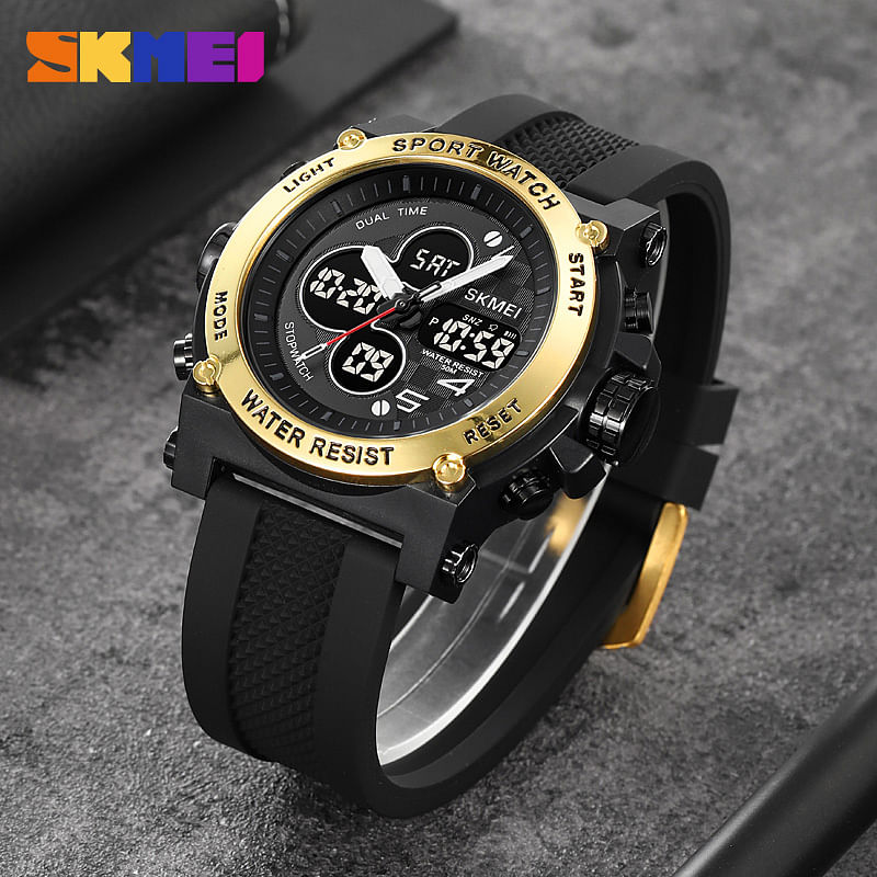 SKMEI 2065 Shockproof Clock Fashion Waterproof Military Mens Wristwatches Sport Electronic Digital Men Watch