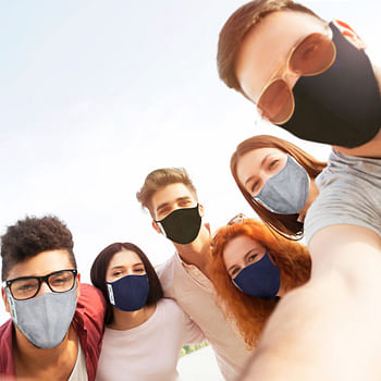 Case-Mate - Safe Mate Washable Cloth Mask - 3 pack - Black/Navy/Gray