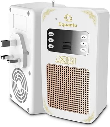 Equantu SQ-669 Smart Wall Plug Quran Speaker With Remote Bluetooth/Radio/Usb & SD