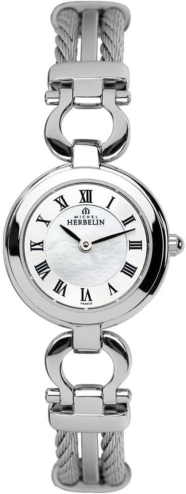 Michel Herbelin Women's Stainless Steel Cable Watch 17422/B29 23 mm - Silver