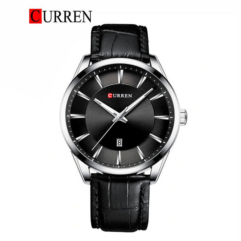 CURREN 8365, Original Brand Leather Straps Wrist Watch For Men,