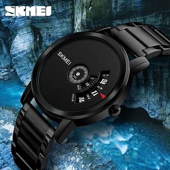 SKMEI 1260 Fashion Quartz Waterresist Creative Stainless Steel Business Watch For Men.