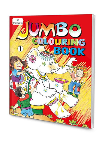 Pack of 2 We Happy Jumbo Coloring and Activity Book-1, Educational and Fun Learning Activities for Kids with different Challenges Drawings and Enjoyable Games