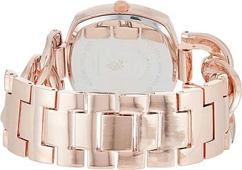 U.S. Polo Assn. Women's Quartz Watch, Analog Display and  Rose Gold Plated Strap USC40251AZ