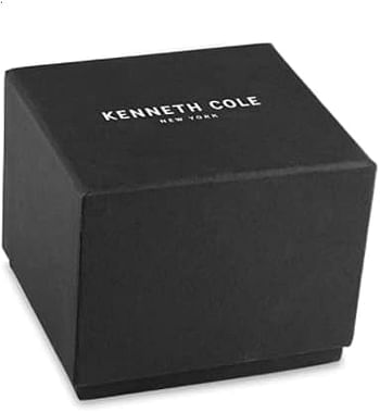 Kenneth Cole KC50924003B New York Men's Diamond Quartz Watch with Stainless-Steel