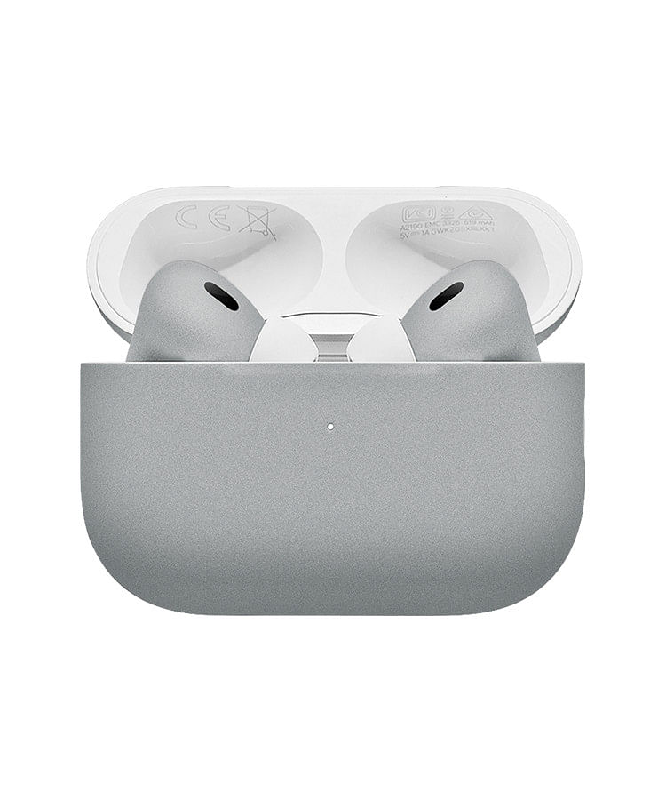 Apple Airpods Pro (2nd Generation) Customized By Caviar Matte Metallic Silver