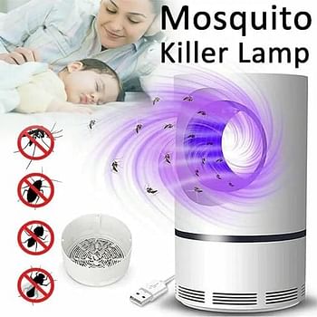 Electronic LED Mosquito Killer Machine Trap Lamp, Theory Screen Protector Mosquito Killer lamp for USB Powered Electronic Mosquito Killer- White