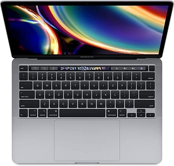 Apple Macbook Pro 2020 4 Thunderbolt Ports QuadCore 10th gen Core i5 2.0Ghz 16GB LPDDR4x 3733 Mhz Ram 500GB Flash Storage13.3 Inch Retina True Tone Display Touchbar English Arabic Keyboard SCISSOR Touch ID TouchBar A2251 - Silver