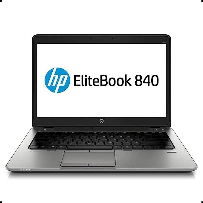كمبيوتر محمول إتش بي  Elitebook 840 G1 مقاس 14.0 بوصة عالي الأداء، Intel i5 4300U حتى 2.9 جيجا هرتز، ذاكرة 16 جيجابايت، 256 جيجابايت SSD، USB 3.0، بلوتوث، ويندوز 10 برو، لوحة مفاتيح انجليزي/عربي