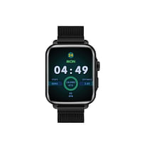 Promate Smart Watch, Bluetooth 5.1 Health and Fitness Tracker with 1.8” IPS Display, 15-20 Day Battery Life, 100 Watch Faces, 37 Sports Modes and IP68 Water Resistance for iPhone 14, Galaxy S22, ProWatch-B18.