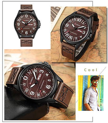 Curren 8269 Luxury Men Wristwatch Leather Business Date Week Sports Japan Movement Quartz Watches Men