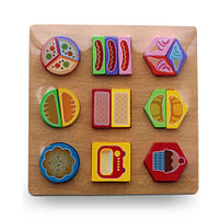 BERRY Paired Wooden Learning Puzzle (Food)