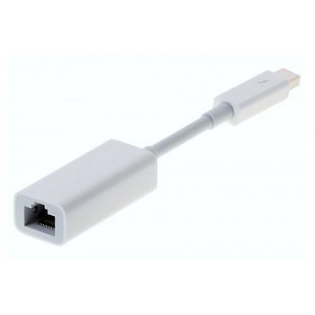 محول Apple Thunderbolt إلى Gigabit Ethernet MD463LL / A أبي/أبيض