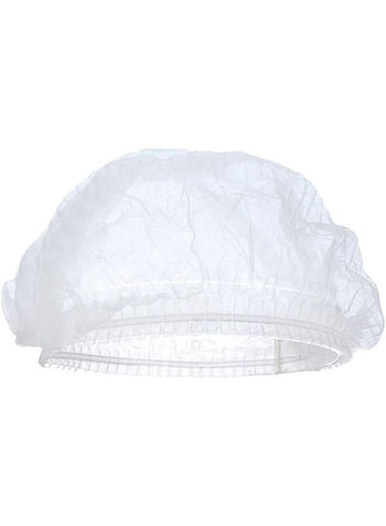 Gesalife 300 Pieces Disposable Shower Caps Non Woven Mob Hair Net 19 Inch White