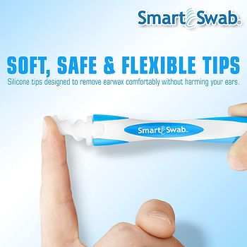SMART SWAB Spiral Ear Cleaner Safe Ear Wax Removal Kit 16 Pcs with Soft Safe Spiral for Adults with Storage Case
