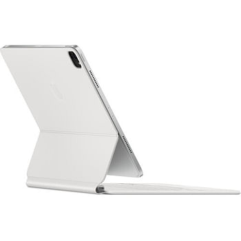 ابل ماجيك لوحة مفاتيح لجهاز iPad Pro مقاس 12.9 بوصة (الجيل السادس) مزودة باللغة الإنجليزية الأمريكية (MJQL3LL / A الجيل السادس) أبيض
