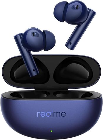 realme Buds Air 5 Wireless Earbuds with 50dB Active Noise Cancellation, 12.4mm Dynamic Bass Driver, 38 Hours Battery Life, and Touch Controls - Deep Sea Blue