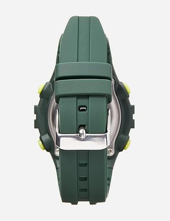 Lorus Men's Digital Quartz Watch R2327PX9, Green-yellow, strap