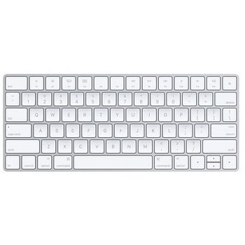 لوحة مفاتيح Apple Magic Keyboard اتصال لاسلكي بالبلوتوث ومتوافقة مع Mac (MLA22LL / A) فضي