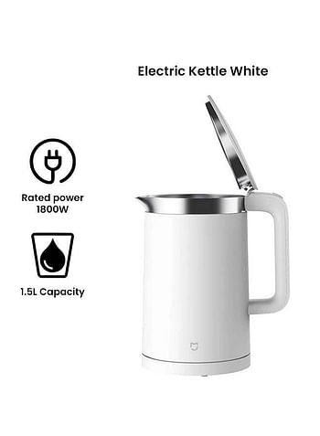 Xiaomi Smart Electric Kettle Pro Water Boiler With Mobile App Control | 1.5L Capacity 1800W Bluetooth 4.0 Stainless Steel - White