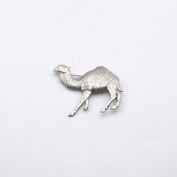 Exquisite 925 Silver Camel Design Brooch 4.8 grams - 4 Pieces