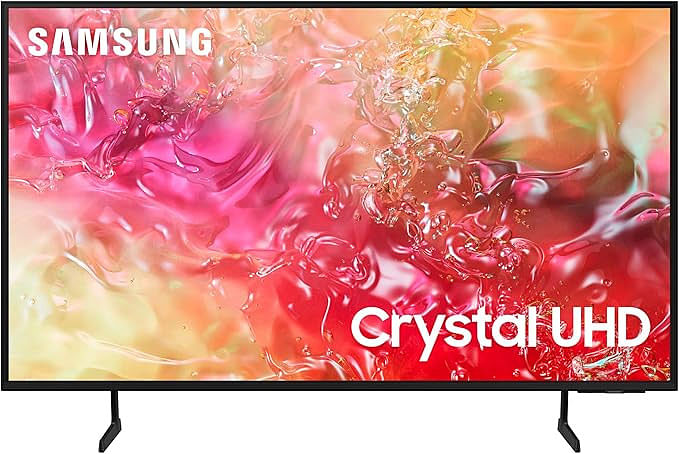 Samsung Smart TV, Crystal UHD, DU7000, 55 Inch, 2024, PurColor, 4K Upscaling, Tizen OS, Q-Symphony UA55DU7000UXZN Black