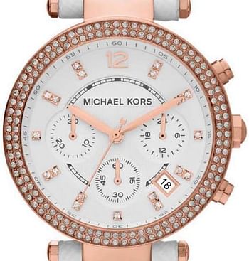 Michael Kors Parker Women's Dial Leather Band Watch - MK2281