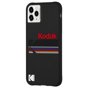 Case-Mate - جراب iPhone 11 Pro Kodak - أسود غير لامع + شعار أسود لامع