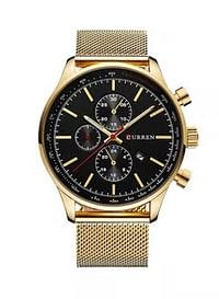 CURREN Men's Stainless Steel Analog Watch 8227 - 44 mm - Gold