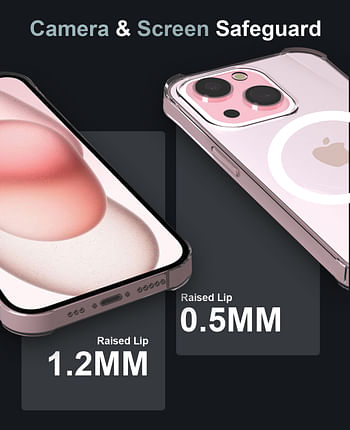 Max & Max iPhone 15 Crystal Clear Case, Anti-Yellowing Anti Scratch, Ultra Slim Transparent Case 6.1 inch