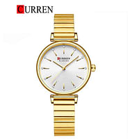 Curren 9081 Stainless Steel Analog Watch For Women - Gold