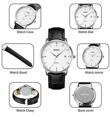 Skmei 1801 Men Casual Fashion Leather Watches