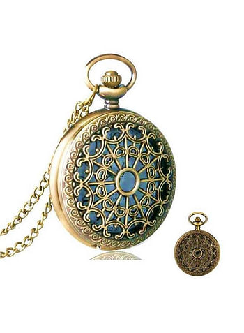 Yash Ethnic Design with Vintage Astrological Look Quartz Pocket Watch