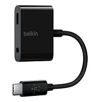 Belkin Rockstar 3.5Mm Audio + Usb-C Charge Adapter, Usb-C Audio Adapter Compatible With Ipad Pro 12.9, 11, Galaxy, Pixel, Oneplus And More.