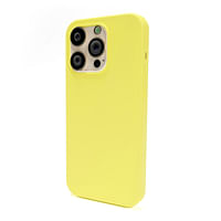 Max & Max iPhone 14 Pro Magnetic Silicon Case 6.1-inch, Support Wireless Charging, Shockproof Protection Smooth Grip Anti-Scratch, Camera Lens Protection Cover (Yellow)