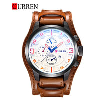 CURREN 8225 Original Brand Leather Straps Wrist Watch For  Men